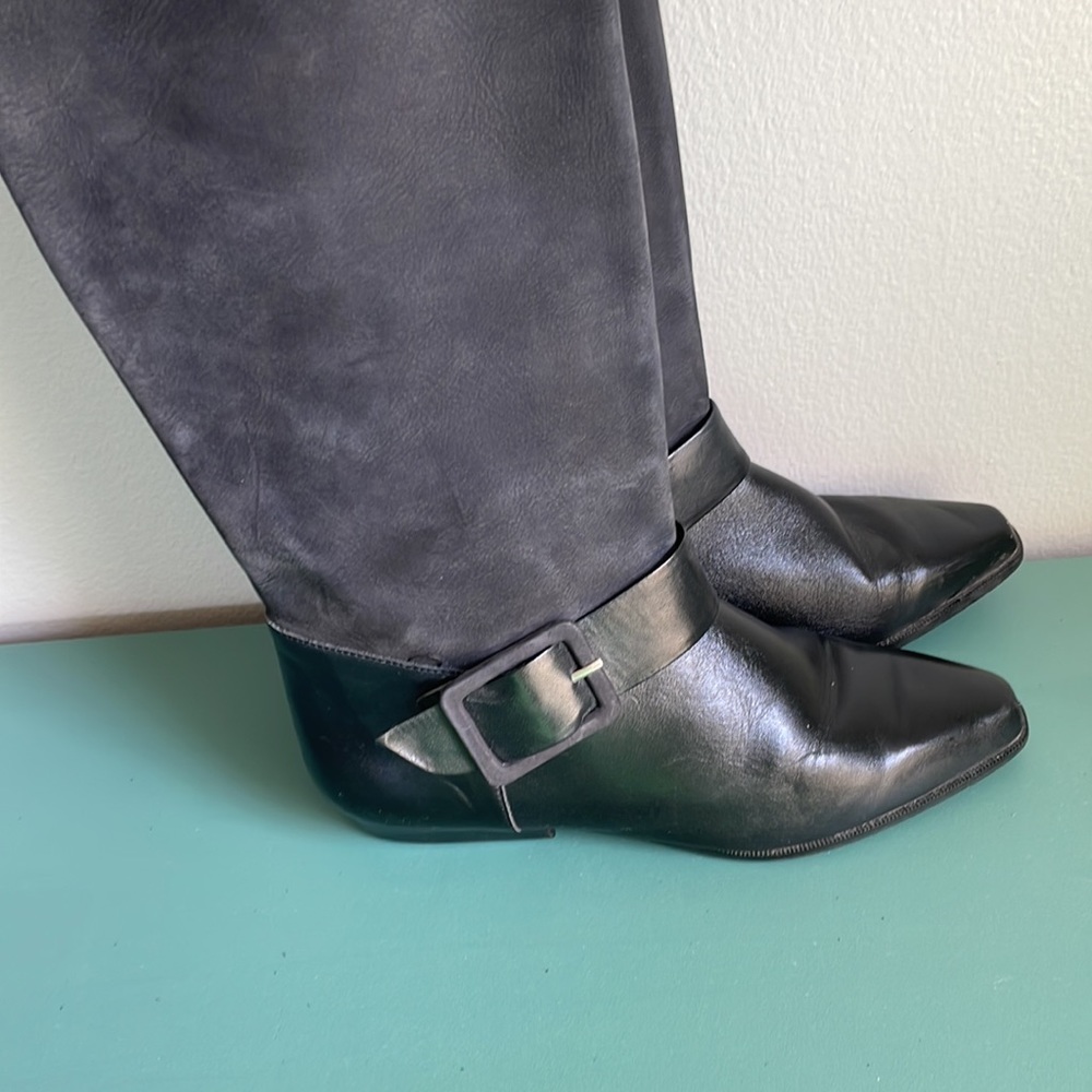 CHARISMA leather suede boots Made in Greece - Picture 2 of 4